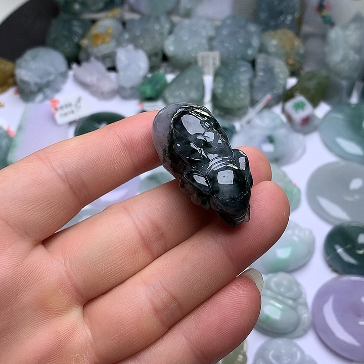 翡翠未镶嵌颈饰天然翡翠