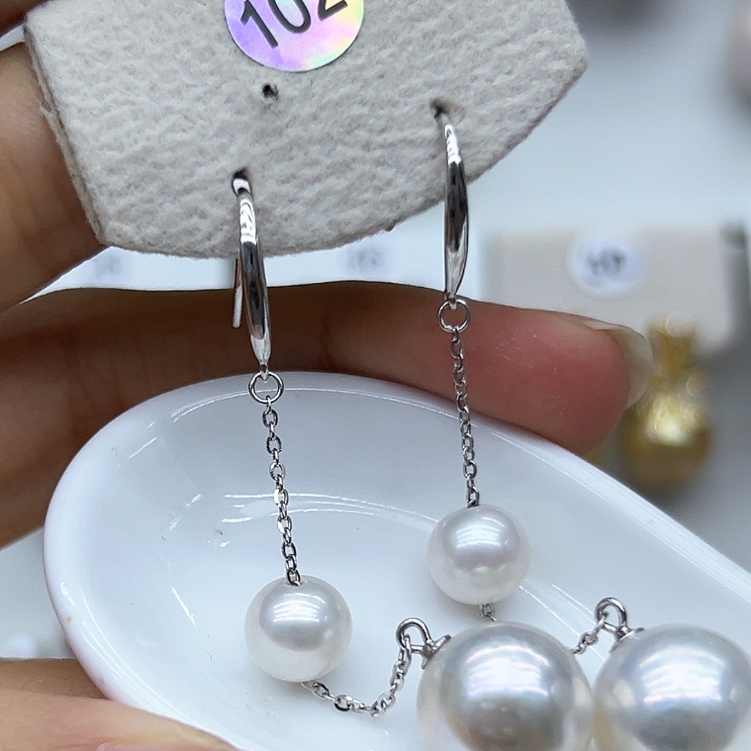 淡水珍珠银S925镶嵌颈饰海***说