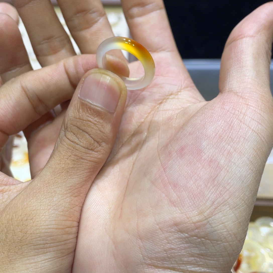 玛瑙/玉髓未镶嵌戒指544号港14