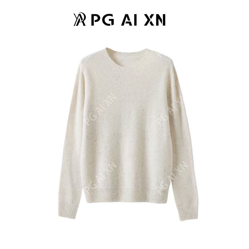 一线成衣点子纱100%绵羊毛圆领 PGXN 2911