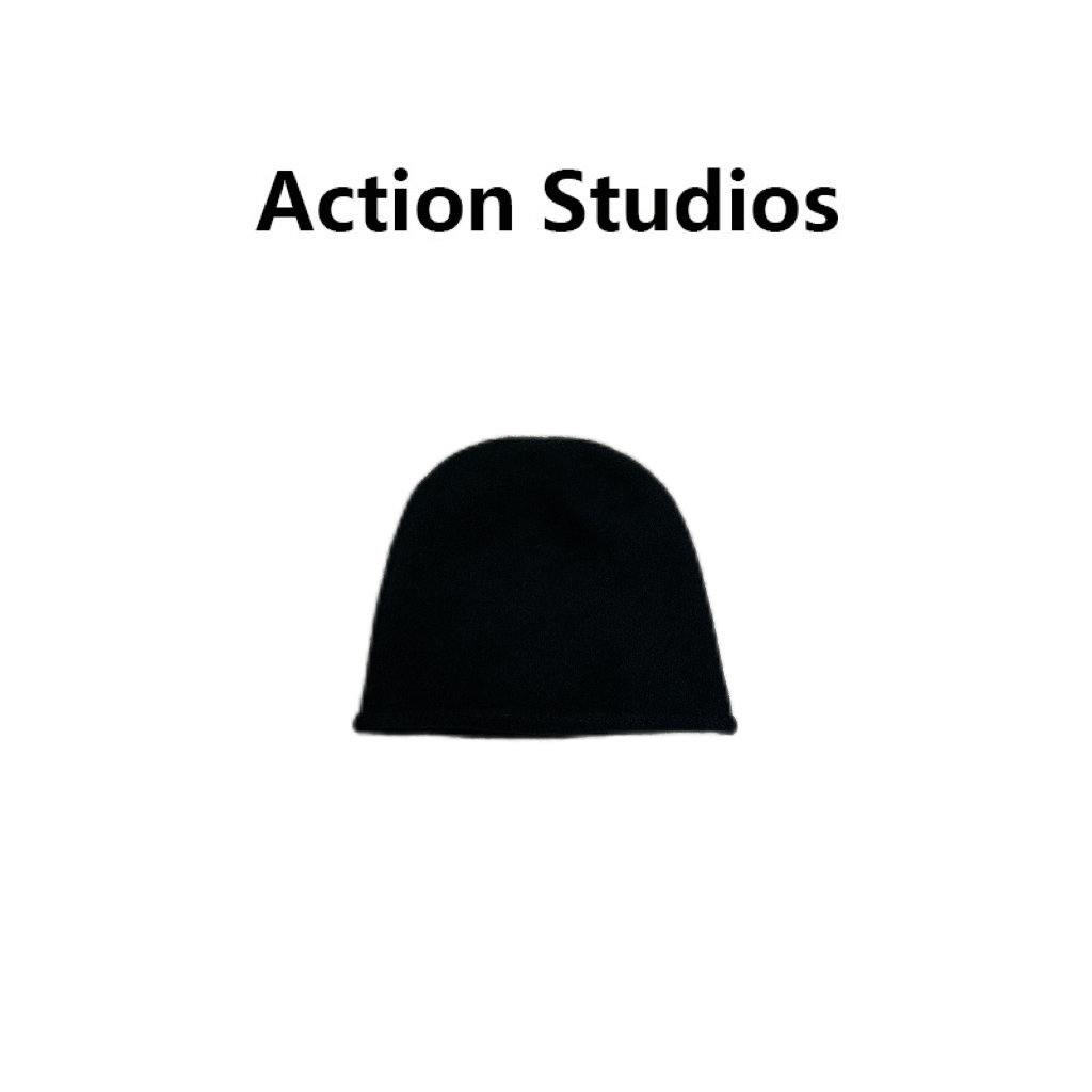 Action Studios大大推荐时尚保暖牦牛绒百搭针织卷边冷帽WW7582