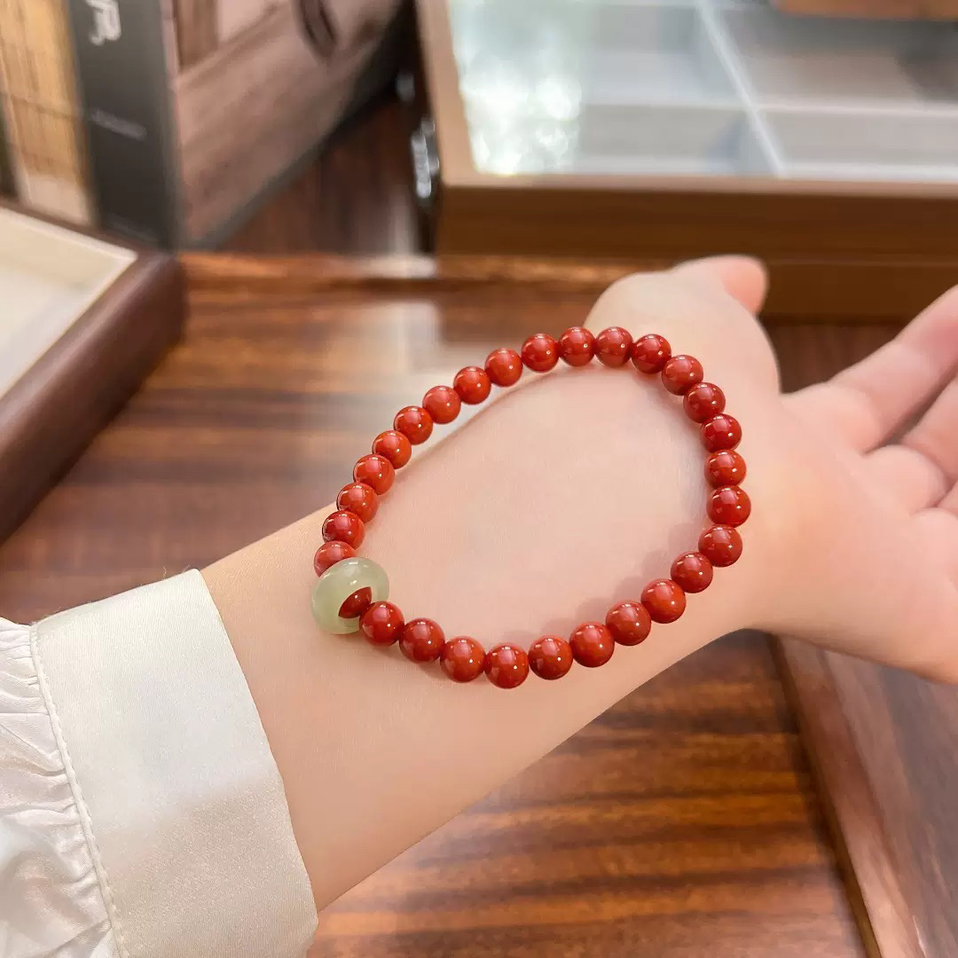 红玛瑙DIY时尚百搭真品带跑环国风高级感