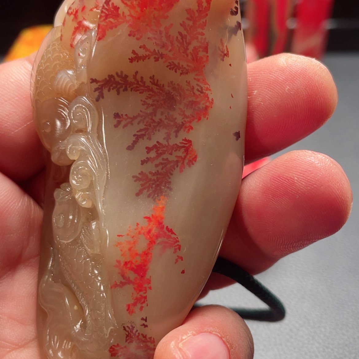 【闪购商品】巴林鸡血石雨*邵氏鸡血石