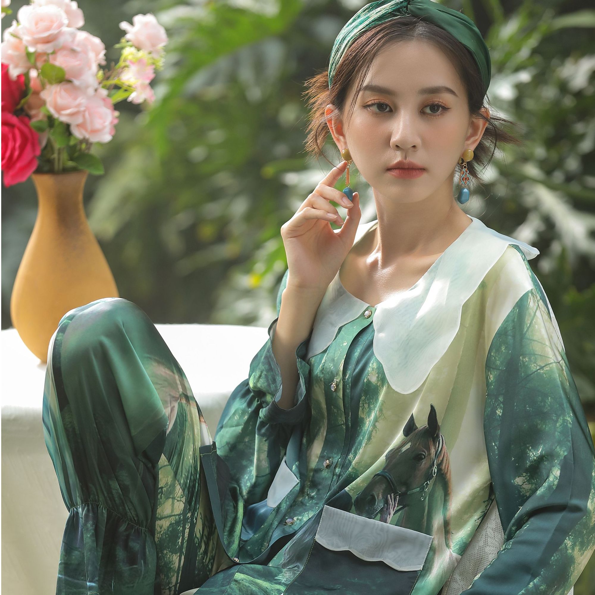 ALEX S.YU艾黎克斯设计师2025年升级版轻奢春季可外穿家居服睡衣