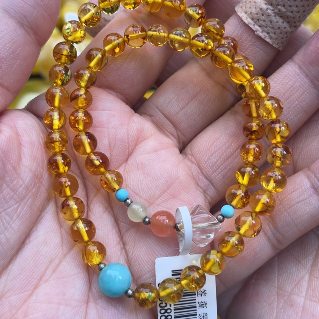 琥珀裸石未镶嵌琥珀蜜蜡