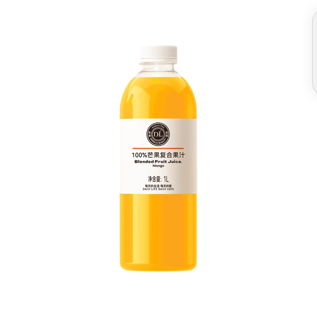 DL100%芒果复合果汁  1L 日期：20250509 保质期：6个月