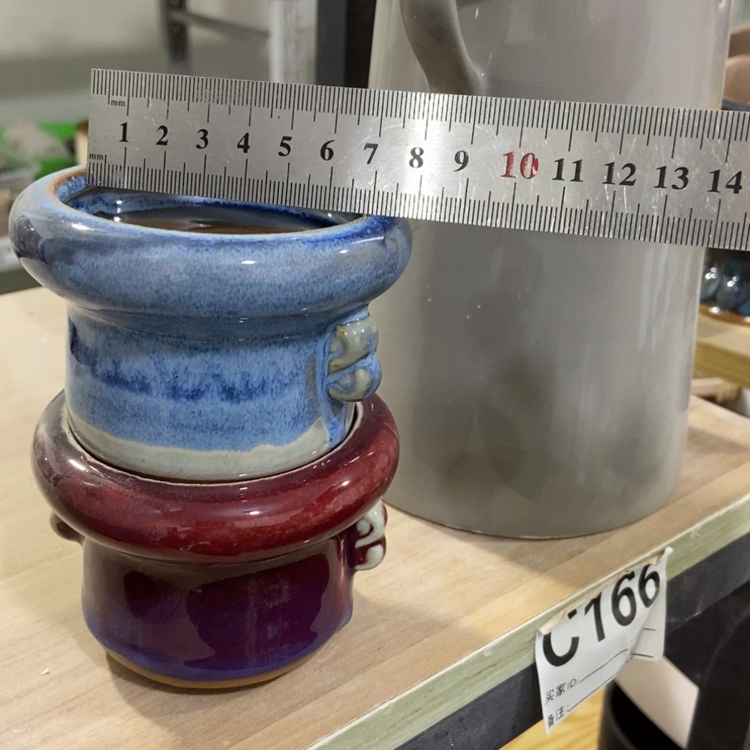 红陶高温陶瓷花盆