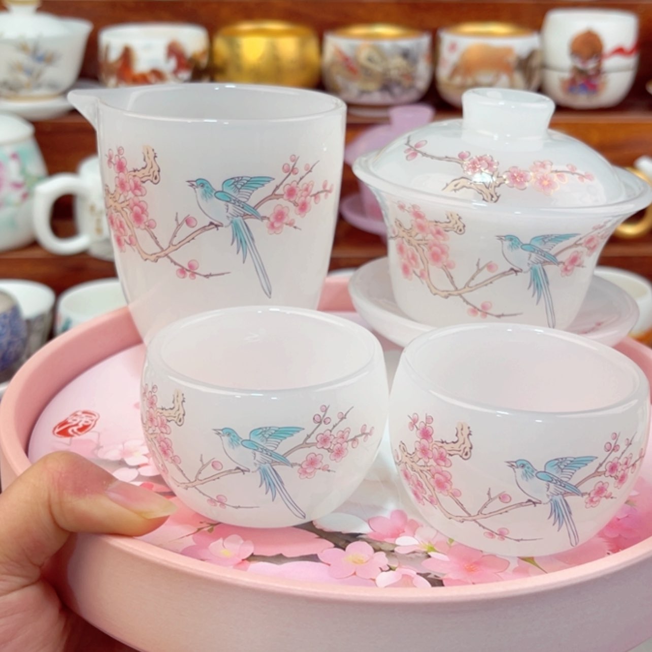 【闪购商品】高货羊脂玉瓷陶瓷茶具