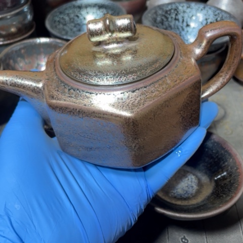 茶盏建阳建盏微瑕茶壶