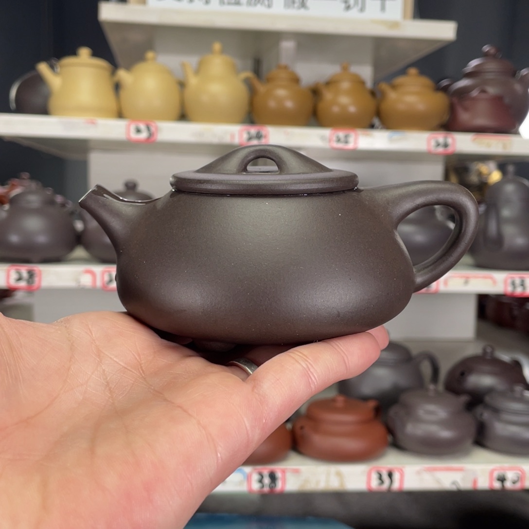 紫砂茶壶紫泥半手工220毫升壶口微微瑕介意勿拍