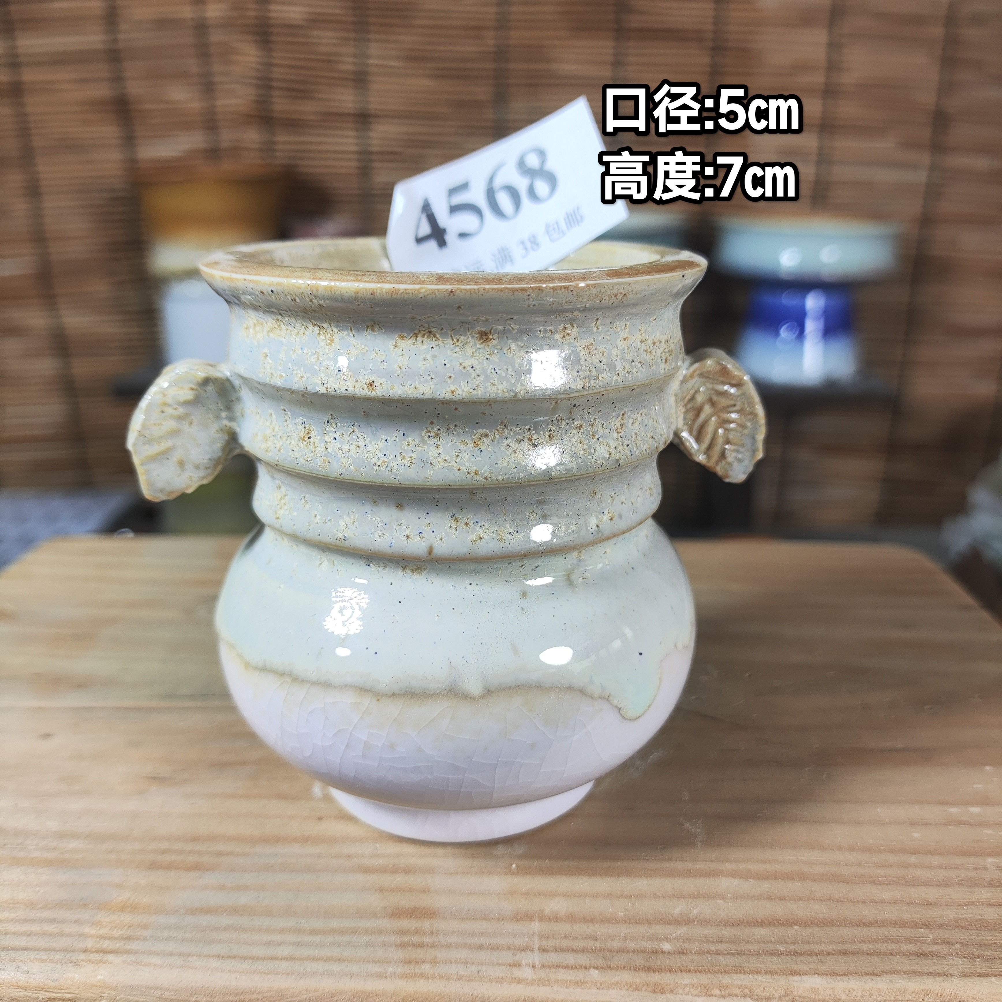 手工创意多肉花盆摆件迷你多肉花盆景德镇纯手工制做