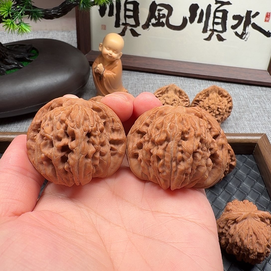 把件文玩核桃四座楼44