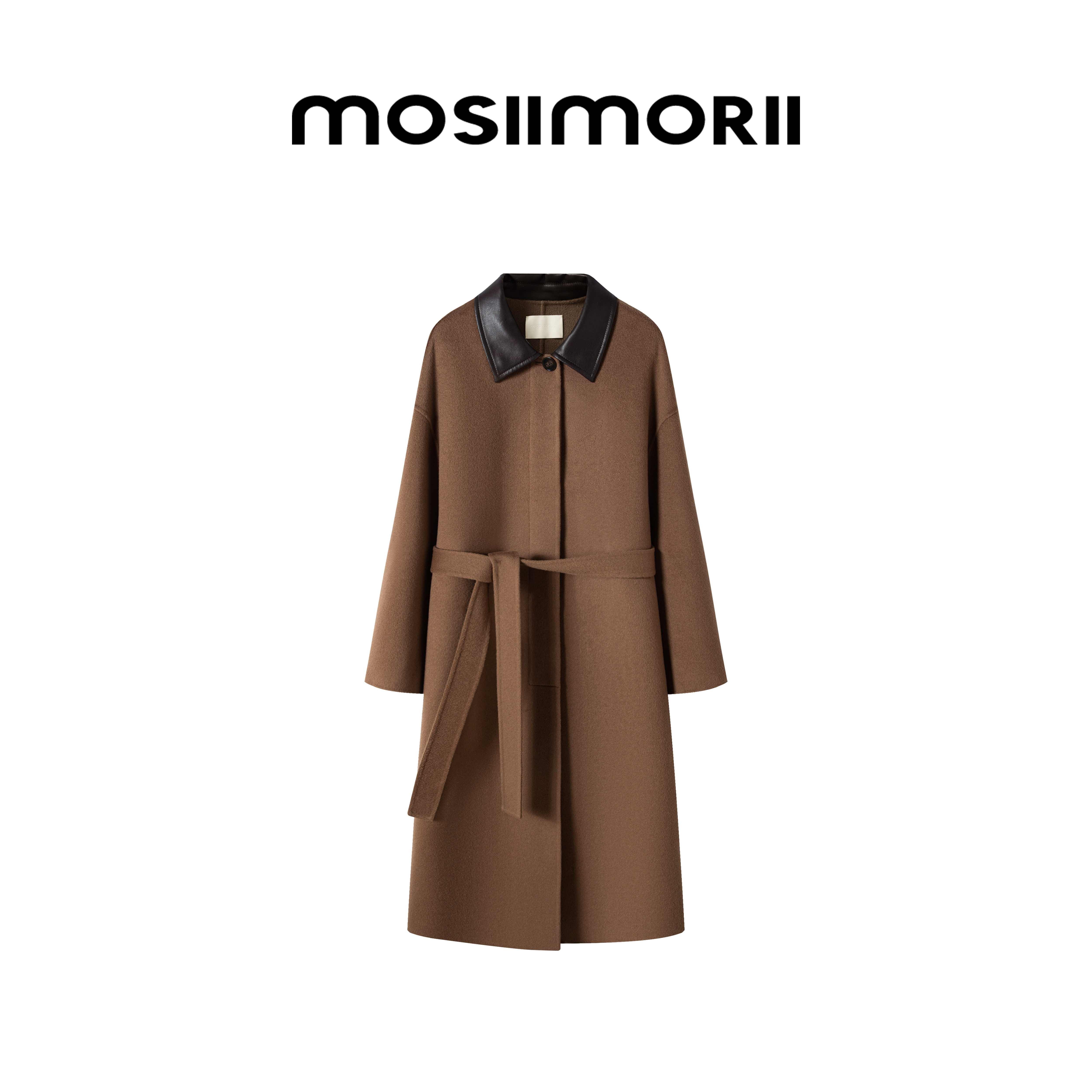 【MOSIIMORII-普林斯顿】轻奢复古翻领经典长款双面呢大衣冬季外套