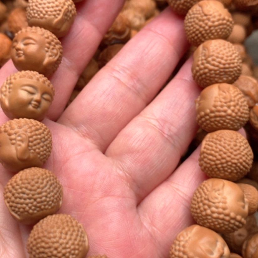 【闪购商品】文玩核桃手串笑*泉宝宝佛