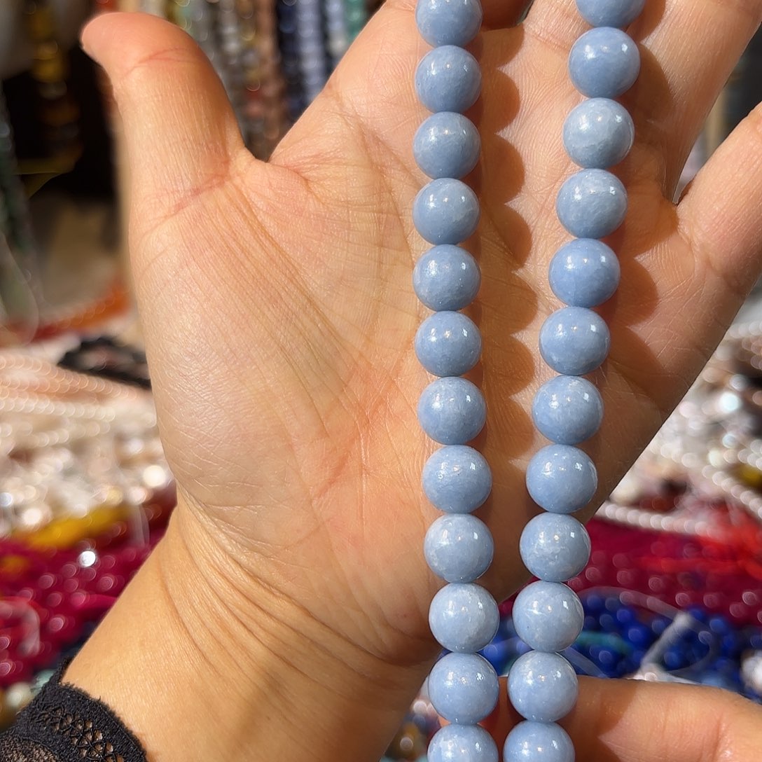 玛瑙/玉髓未镶嵌珠宝半成品天使石卡10一条