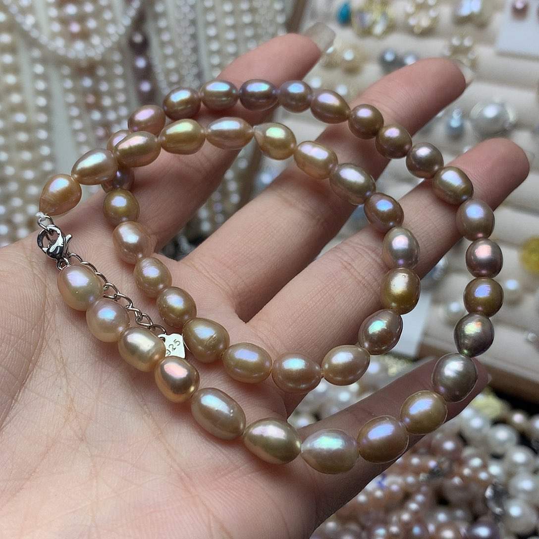 淡水珍珠7-8未镶嵌a92项链