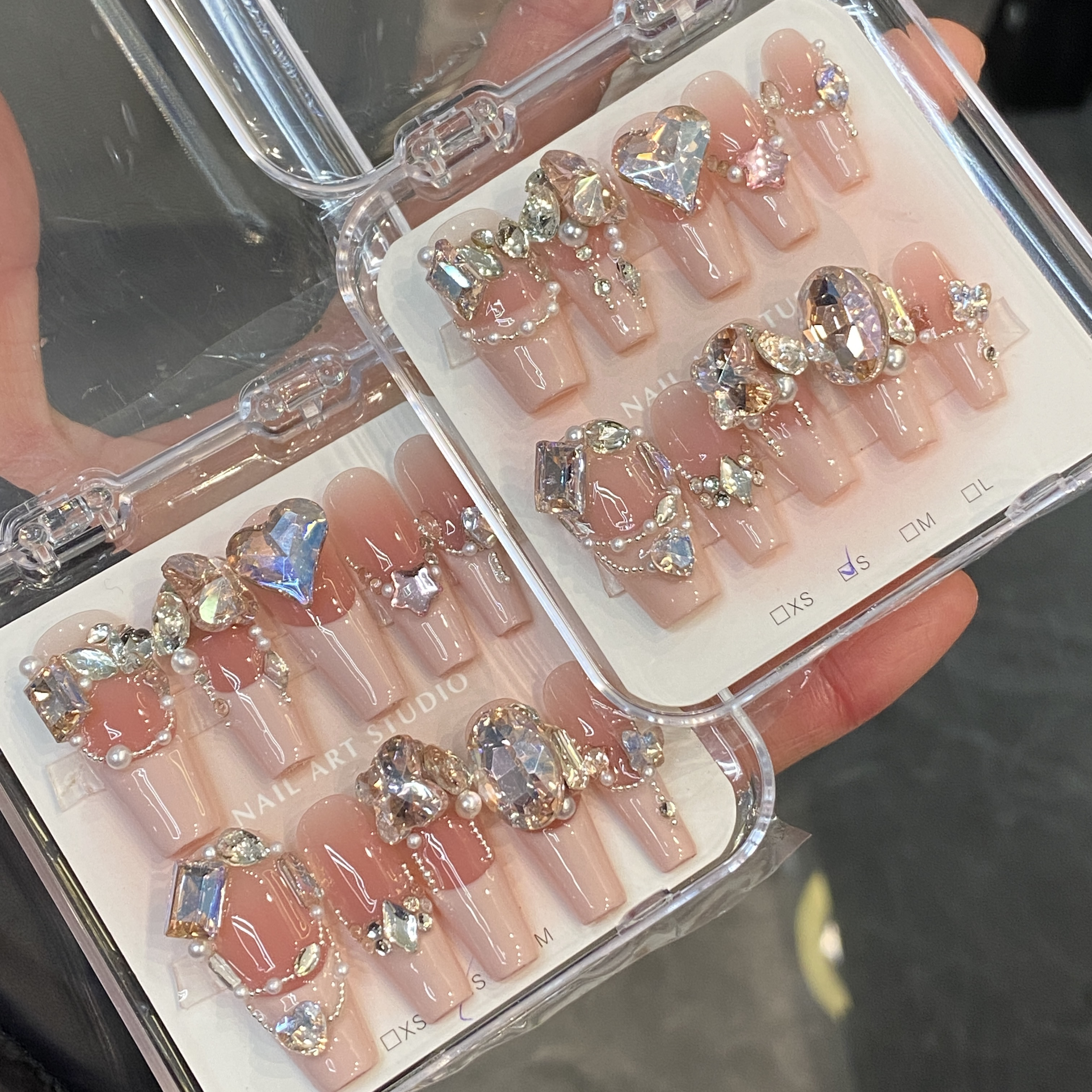 《爱恋》——纯手工穿戴甲美甲穿戴甲片白羊座