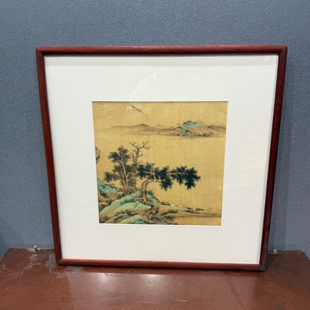 星驰——50x50非洲红花梨画框【发1个框+宣纸+镂空】