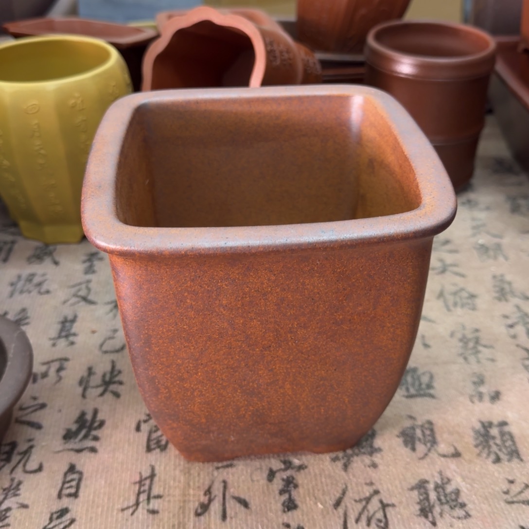 紫砂花盆宜兴紫砂正品13x14