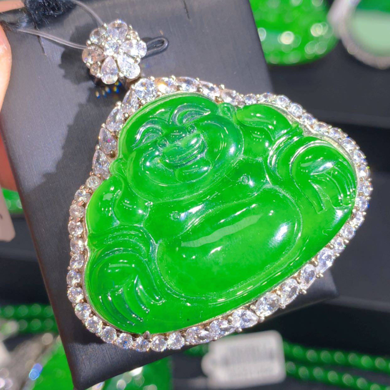 【闪购商品】翡翠颈饰银S925镶嵌256568686