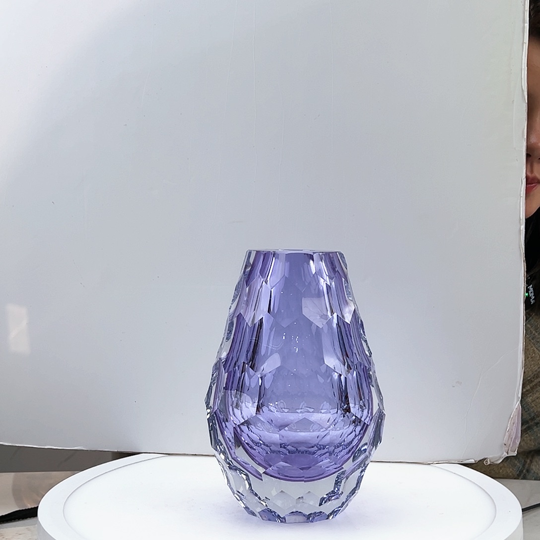 茶盏琉璃水晶花瓶