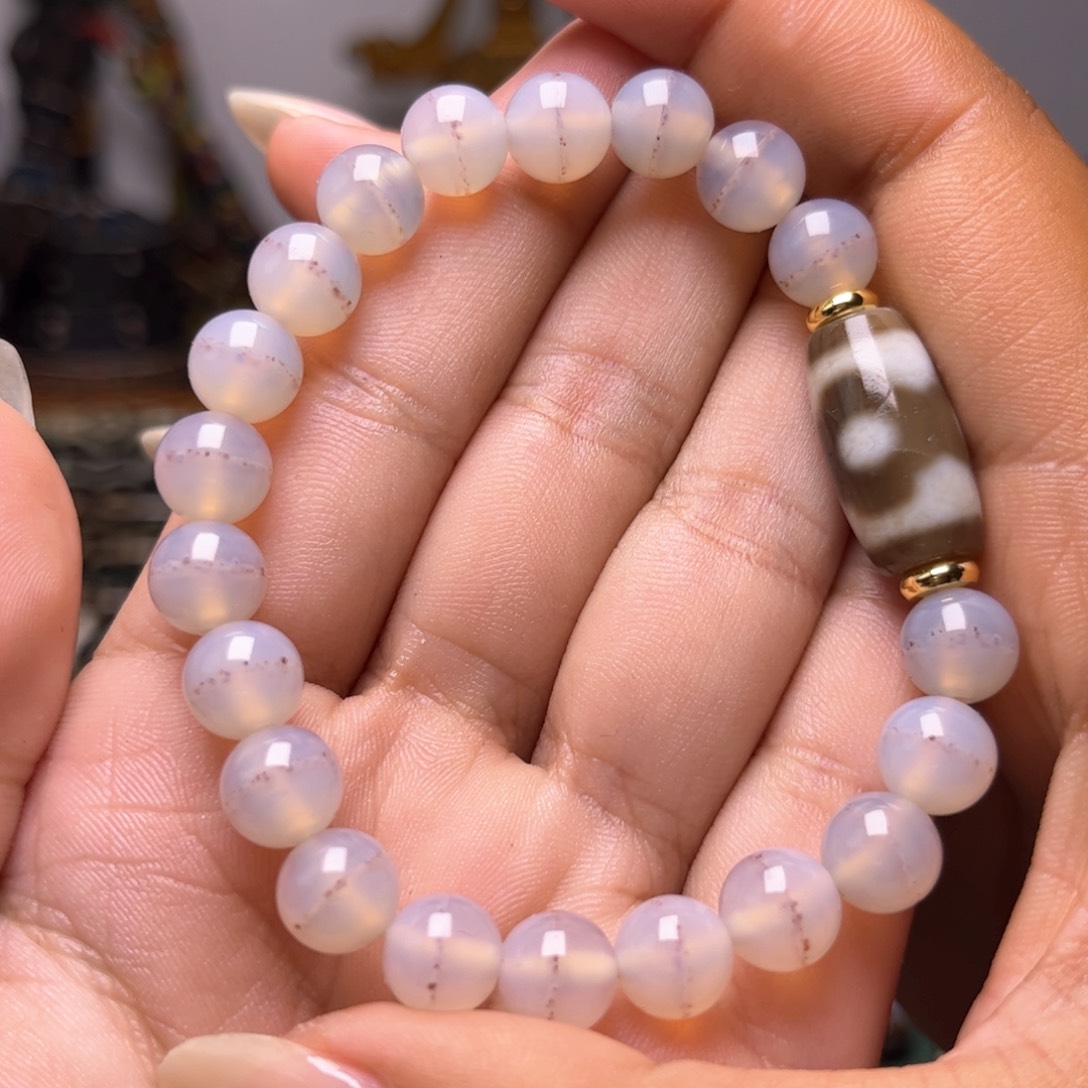 【闪购商品】玛瑙/玉髓珠子未镶嵌草*