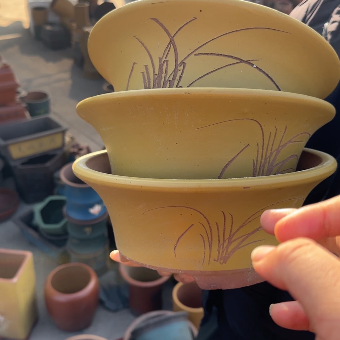 紫砂花盆瑕疵和瑕疵