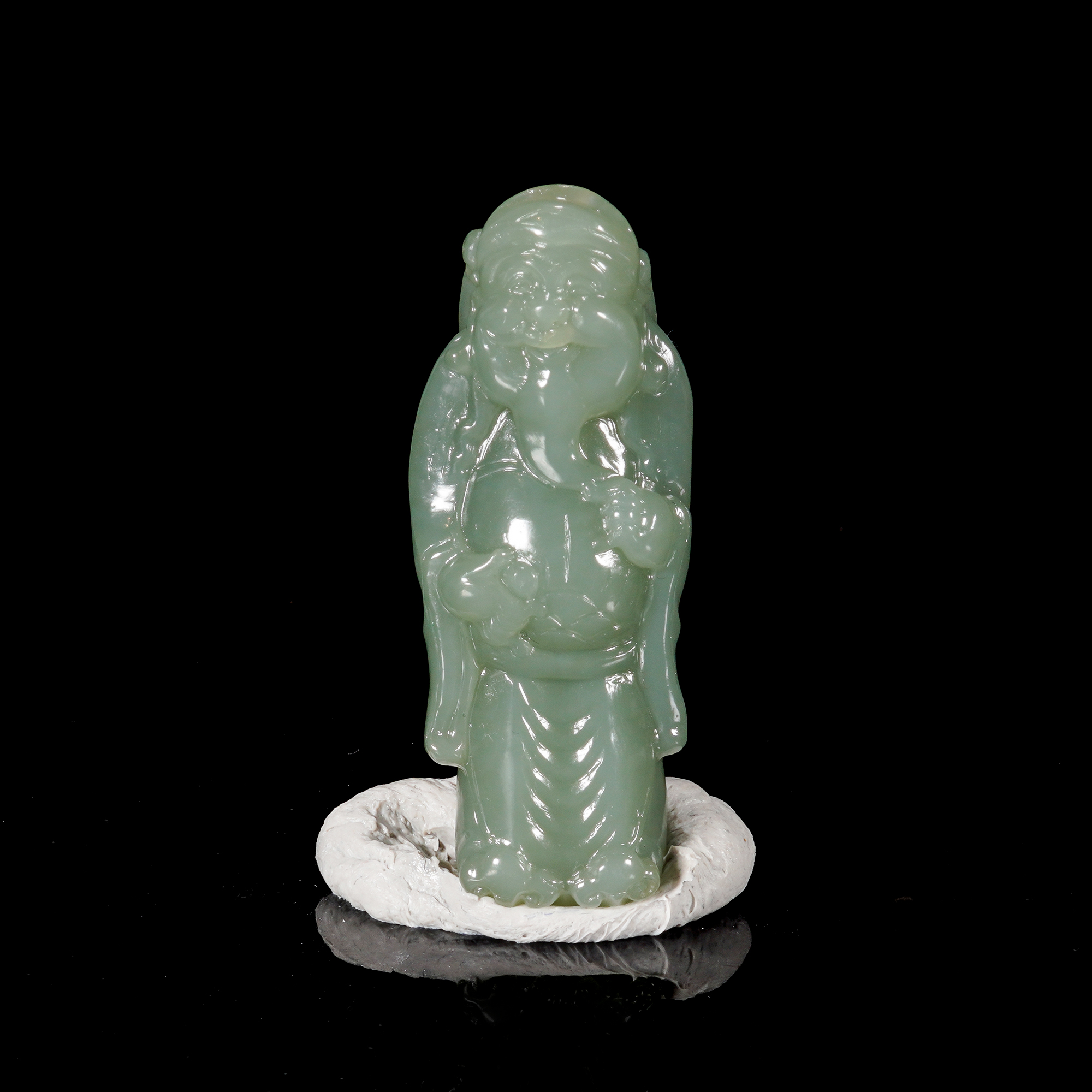 LOT.010和田玉雕财神/X3313