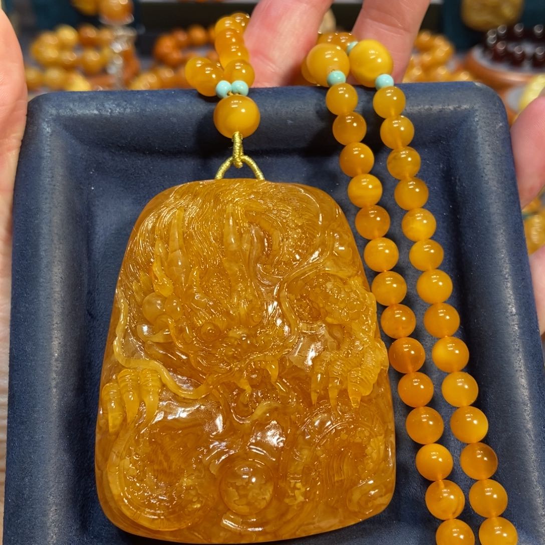 蜜蜡颈饰未镶嵌蜜蜡