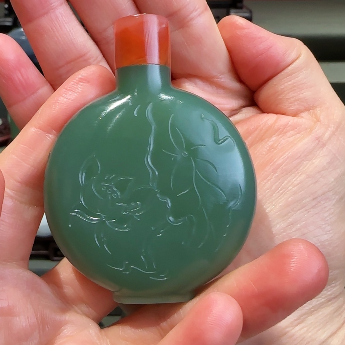 【闪购商品】未镶嵌和田玉摆件奔***n