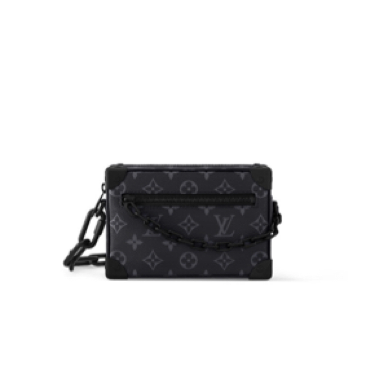 99新 LouisVuitton/路易威登 soft trunk mini黑武士盒子包芯片款