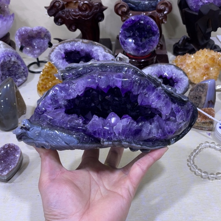 紫晶钱袋子未镶嵌