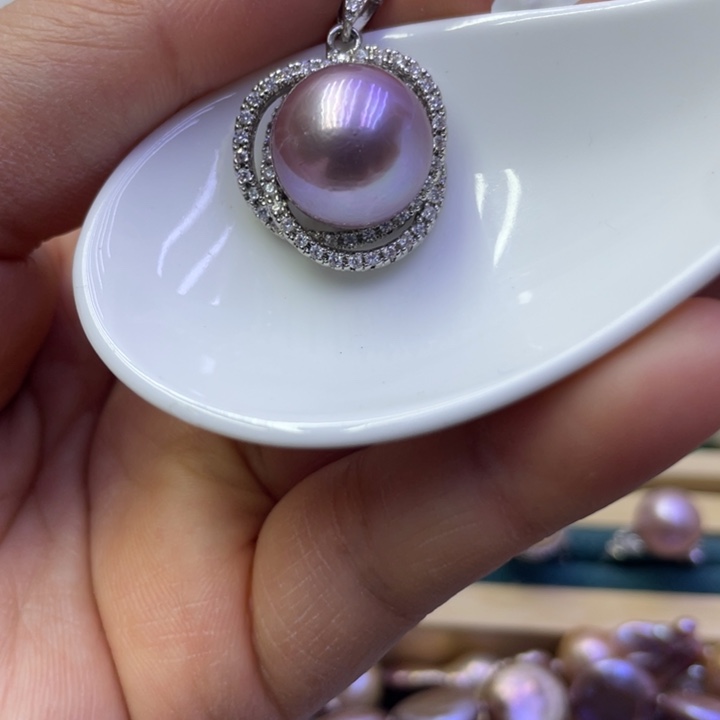 淡水珍珠吊坠(不含链)合金