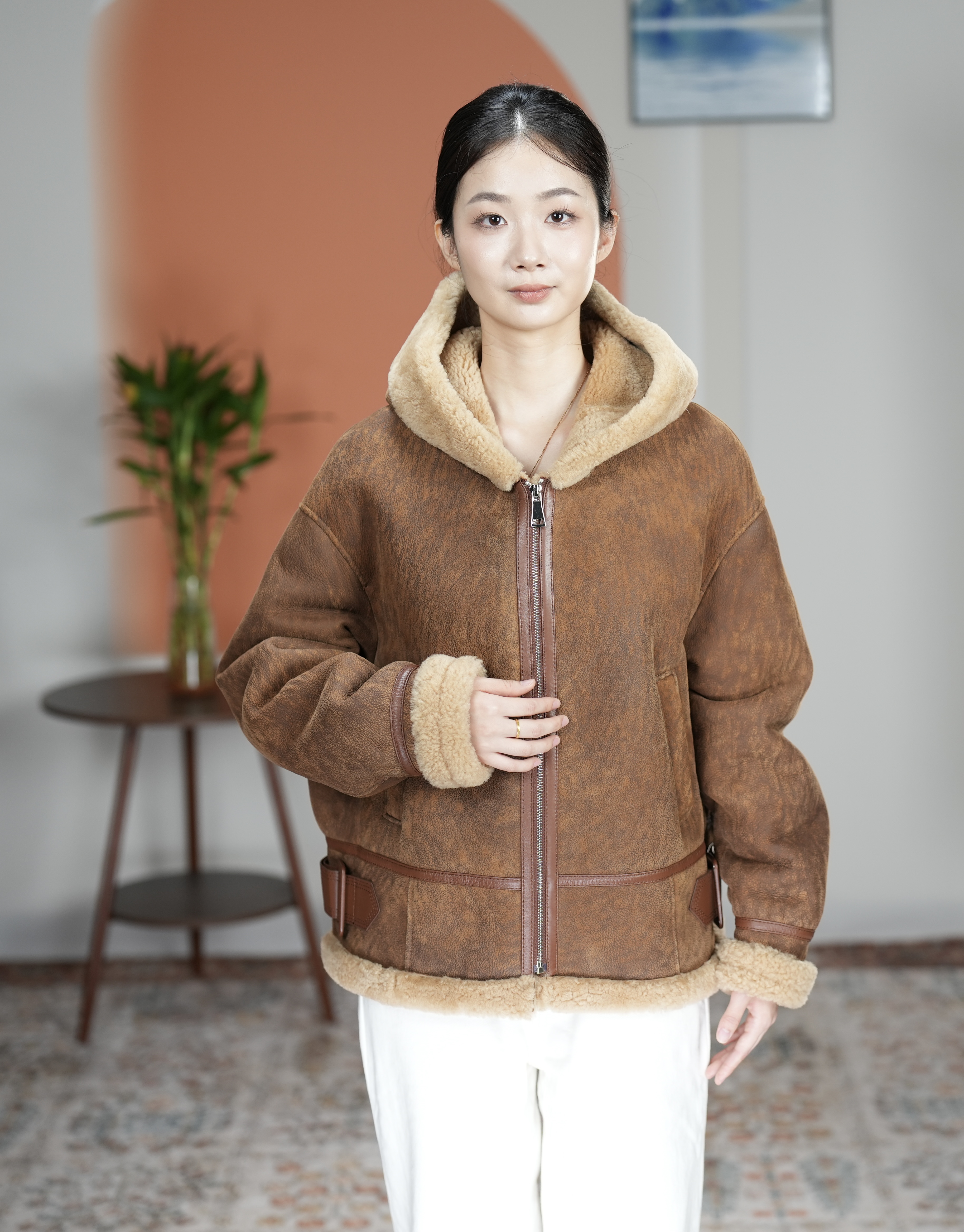 2025新款女款皮毛一体冬季女款百搭