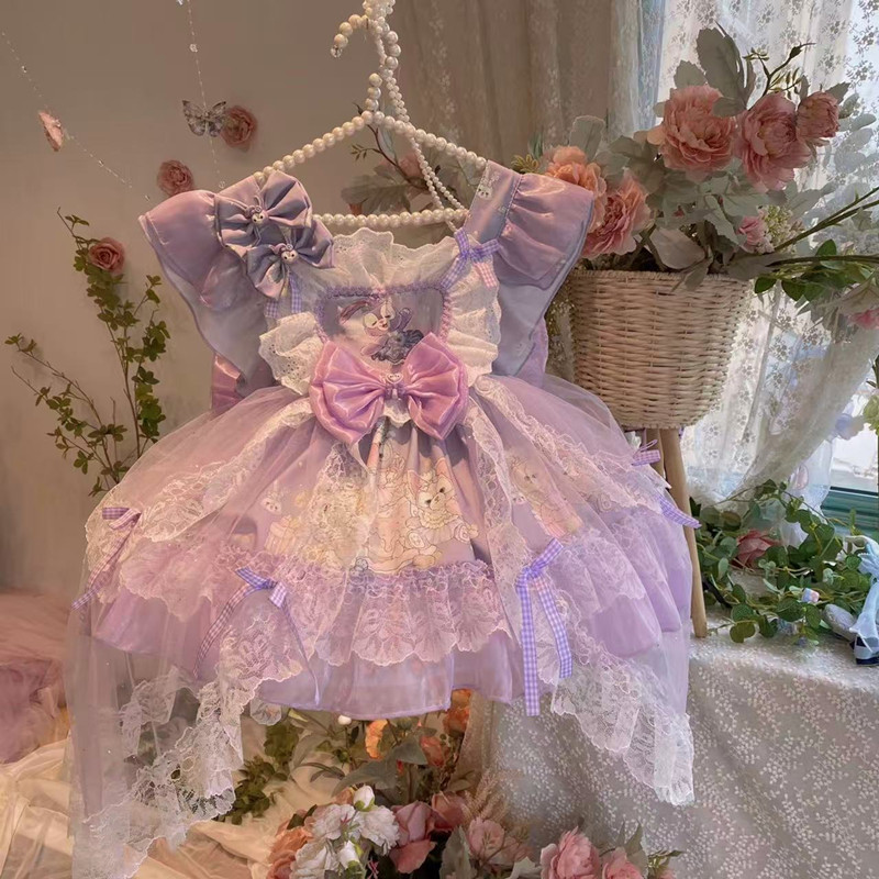 女童星黛露连衣裙Lolita生日礼服蓬蓬裙女孩洛丽塔公主裙儿童裙子