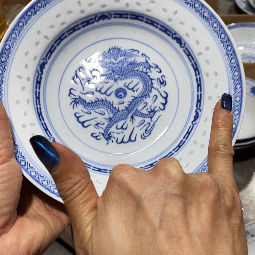 田***园陶摆件景德镇陶瓷现代20公分6个