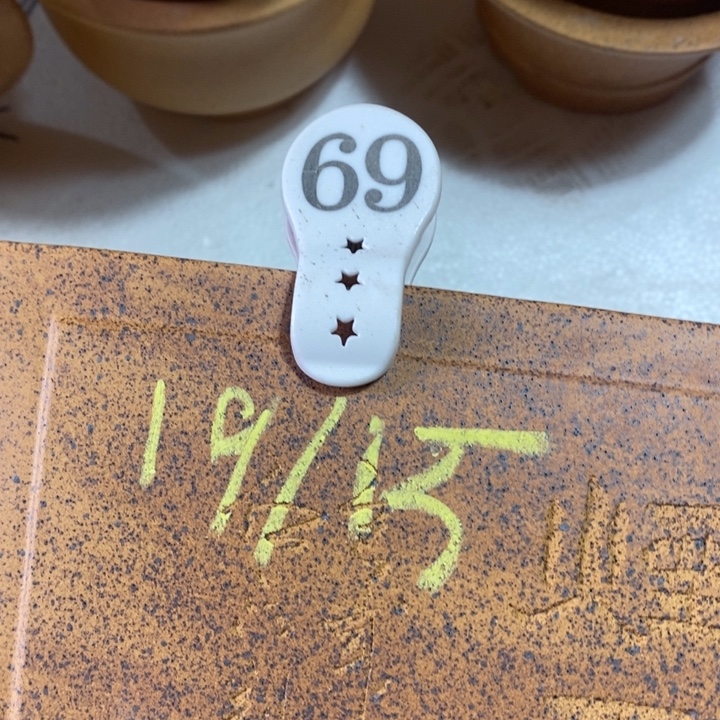 洪***哥花盆紫砂微瑕柴烧奎面一颗印69号