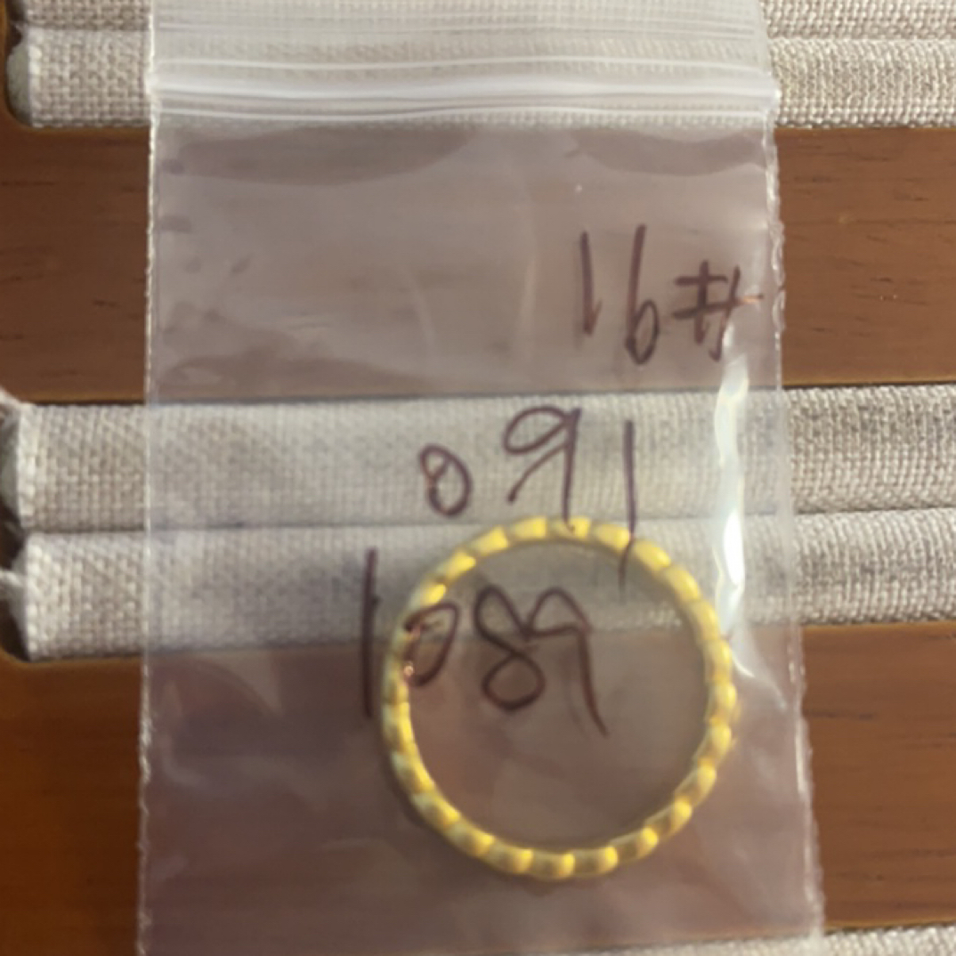 克重0.91 16号 麦穗戒指 足金999