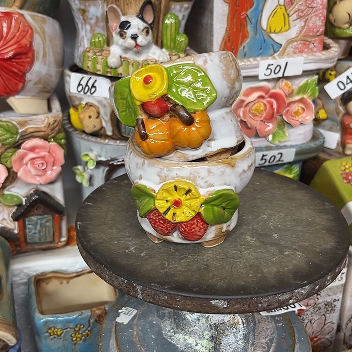 粗陶材质多肉花盆