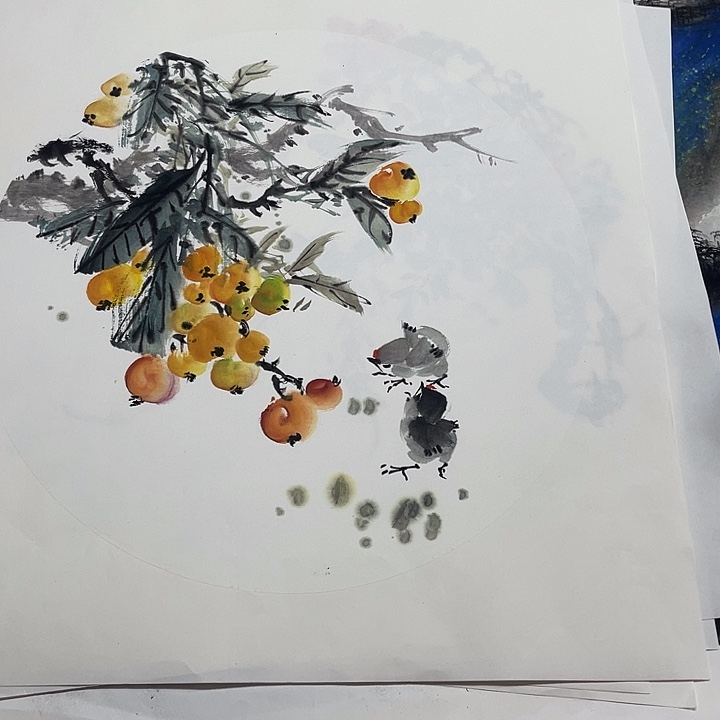 姜奇老师花鸟作品40×40