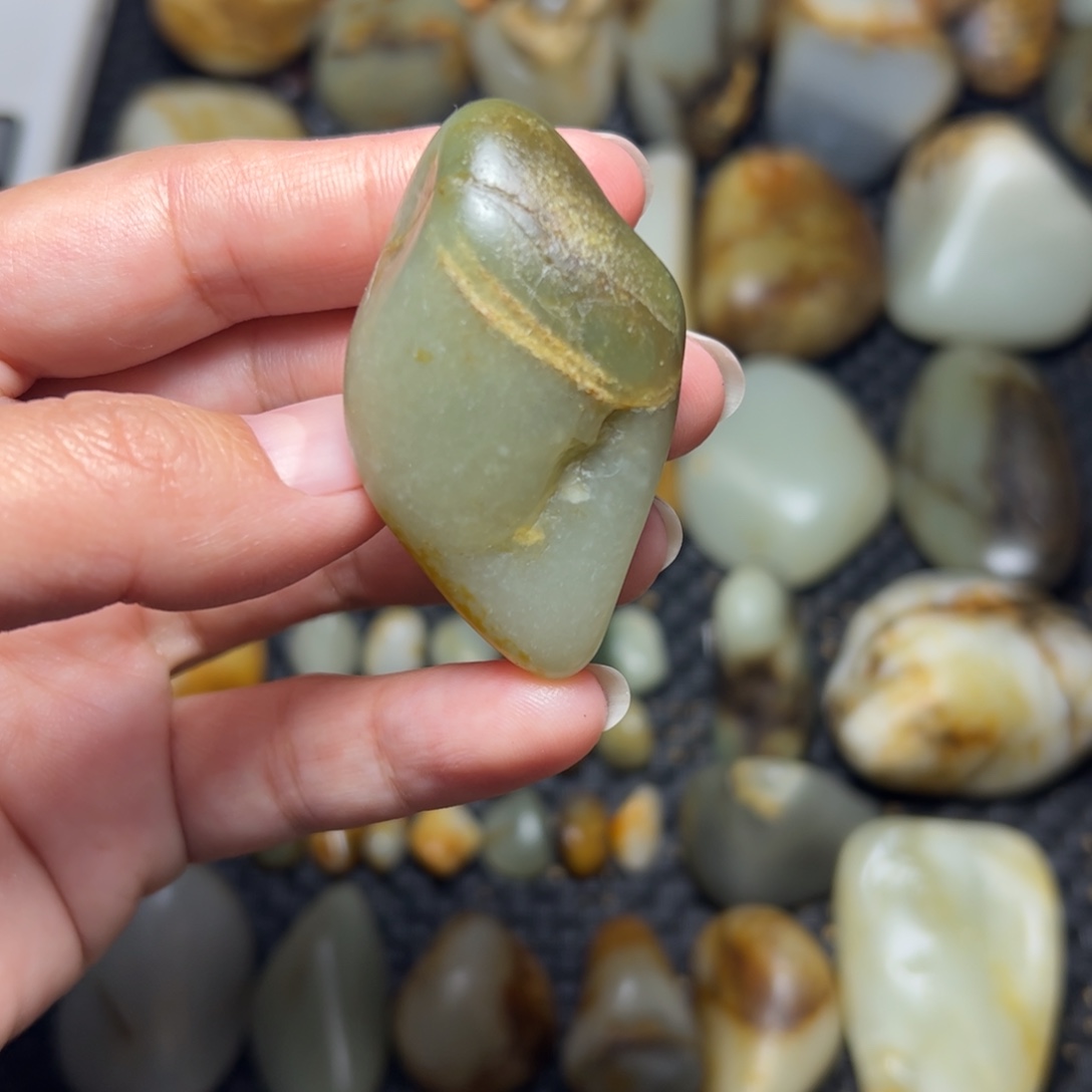 和田玉未镶嵌挂件A92