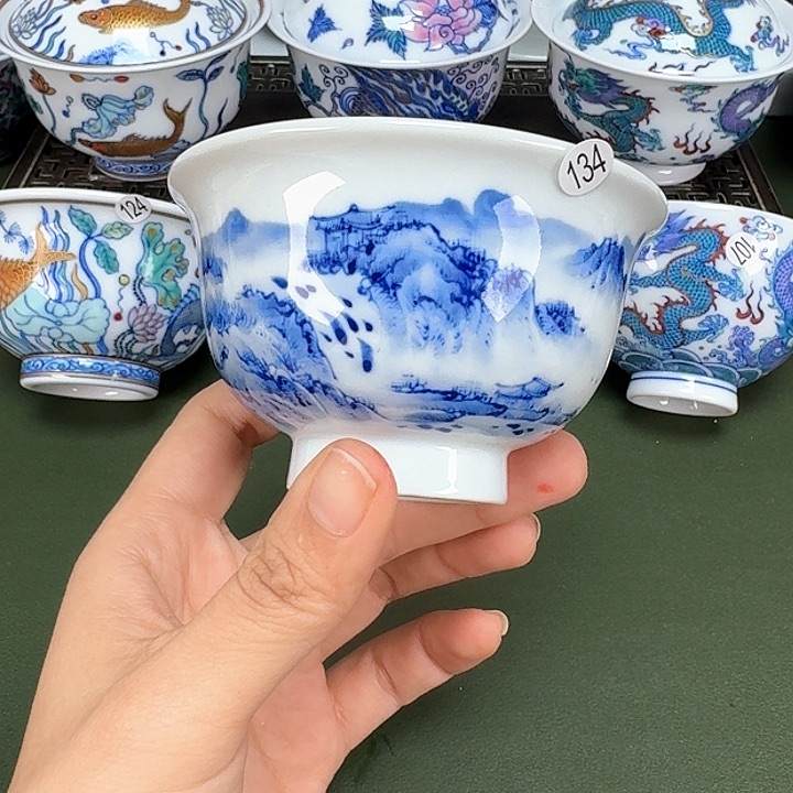 沙沙手工手绘茶具134