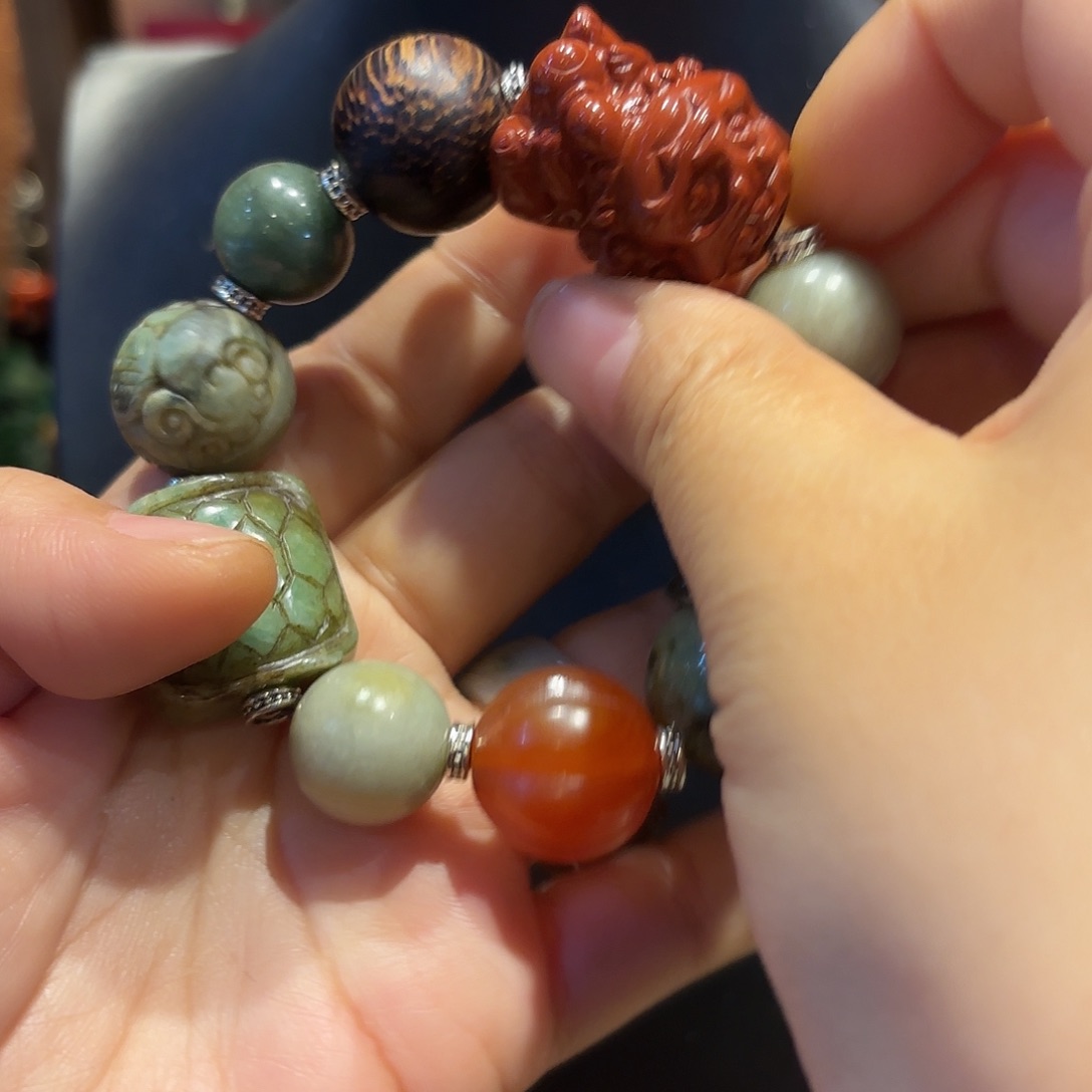 翡翠手链未镶嵌原创