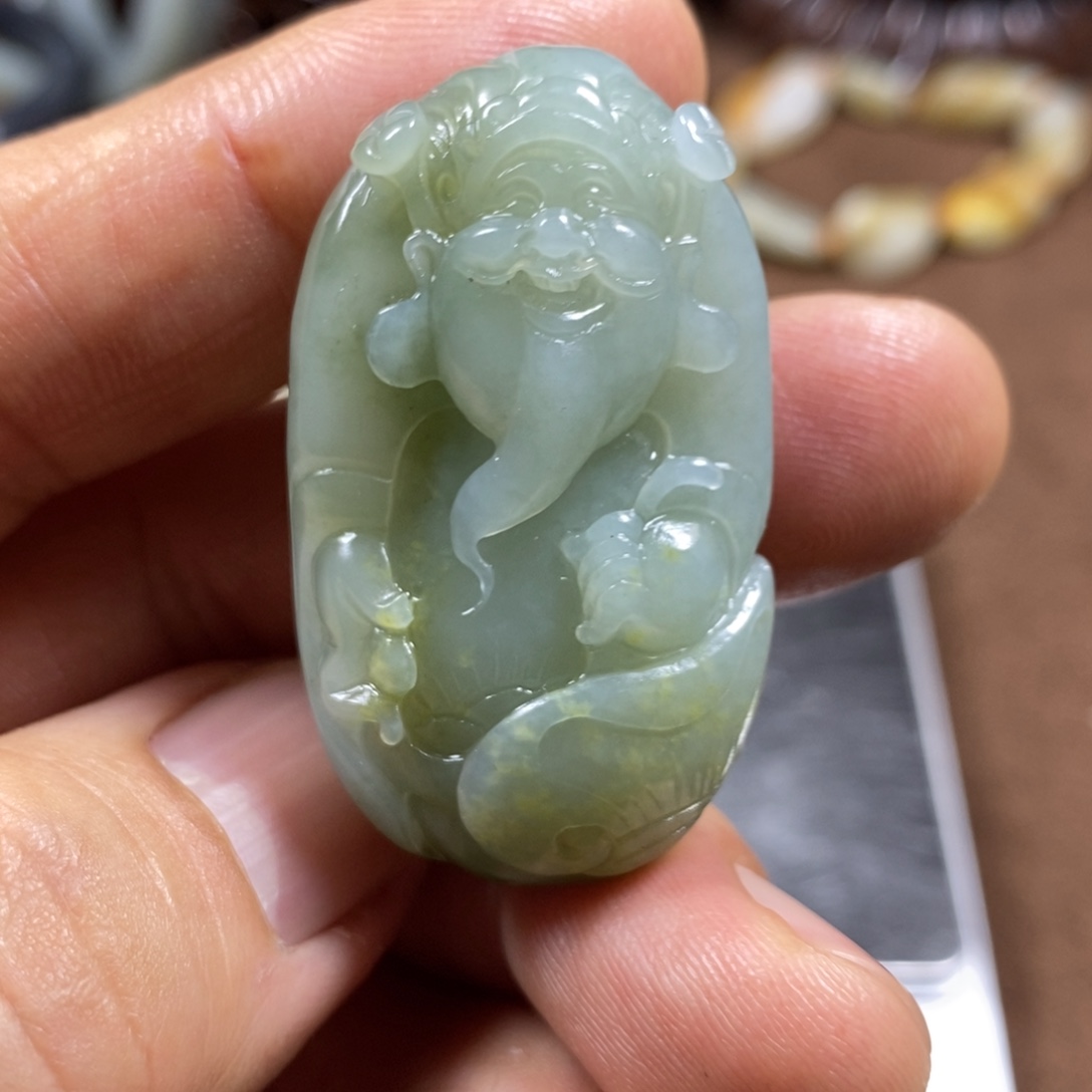 和田玉未镶嵌挂件