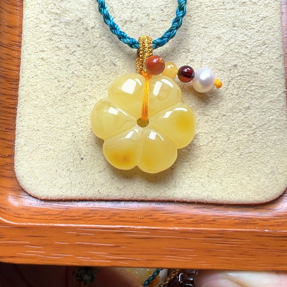 琥珀吊坠(不含链)未镶嵌