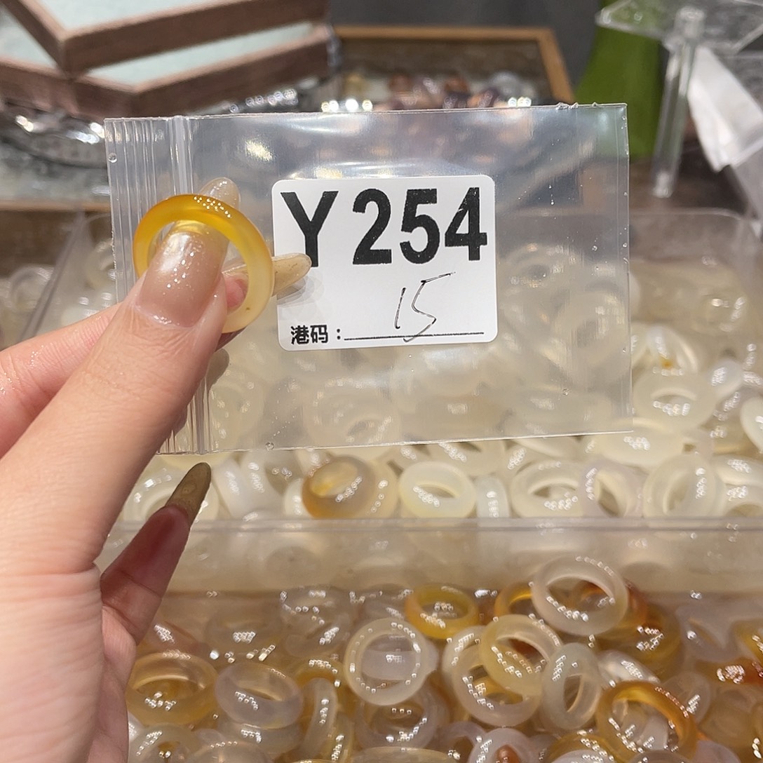 玛瑙/玉髓未镶嵌戒指254