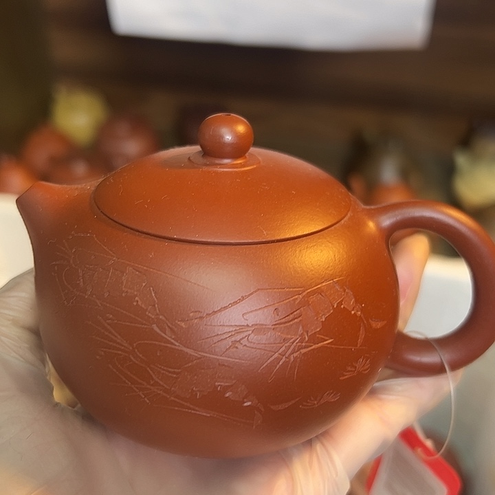 茶壶紫砂宜兴紫砂壶朱泥220