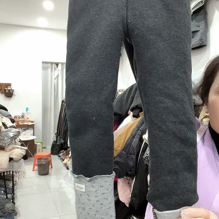 身高120打底裤灰色