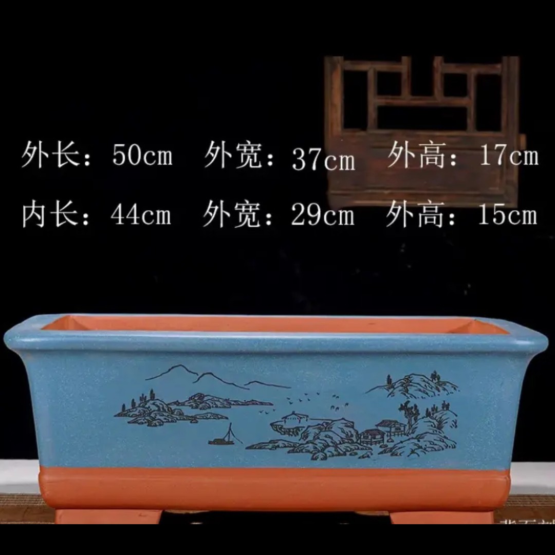 紫砂花盆有无孔菖蒲文竹拇指盆大小号防烂根菖蒲文竹拇指盆大小号