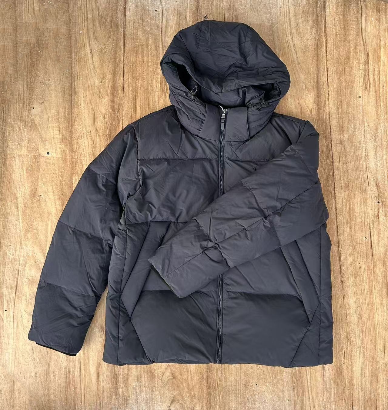 150-25新款冬季连帽外套绒，刺绣可穿-20度，连帽可拆卸，简约保暖